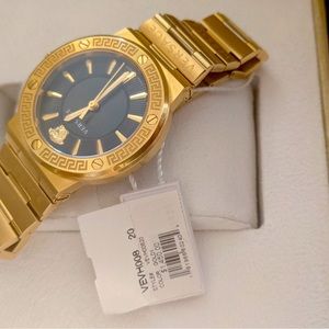 Gold Versace watch new unisex
